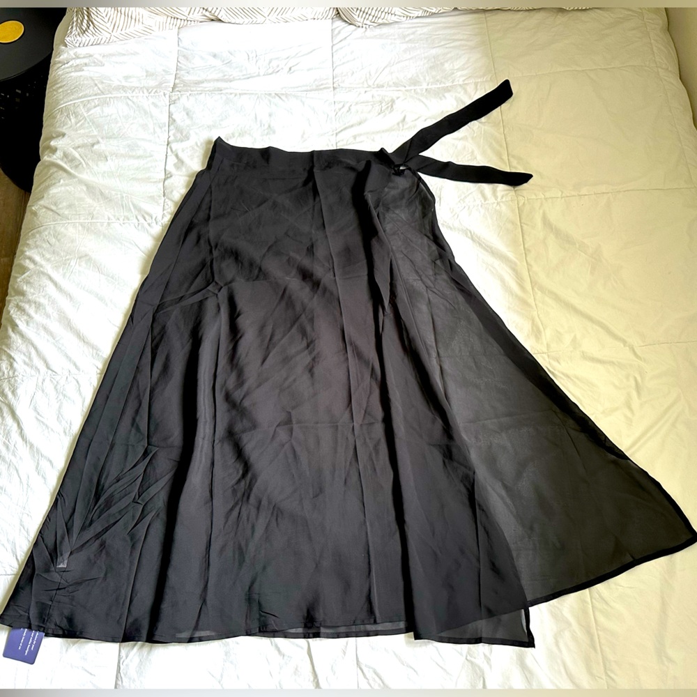 Long black sarong, swim wrap